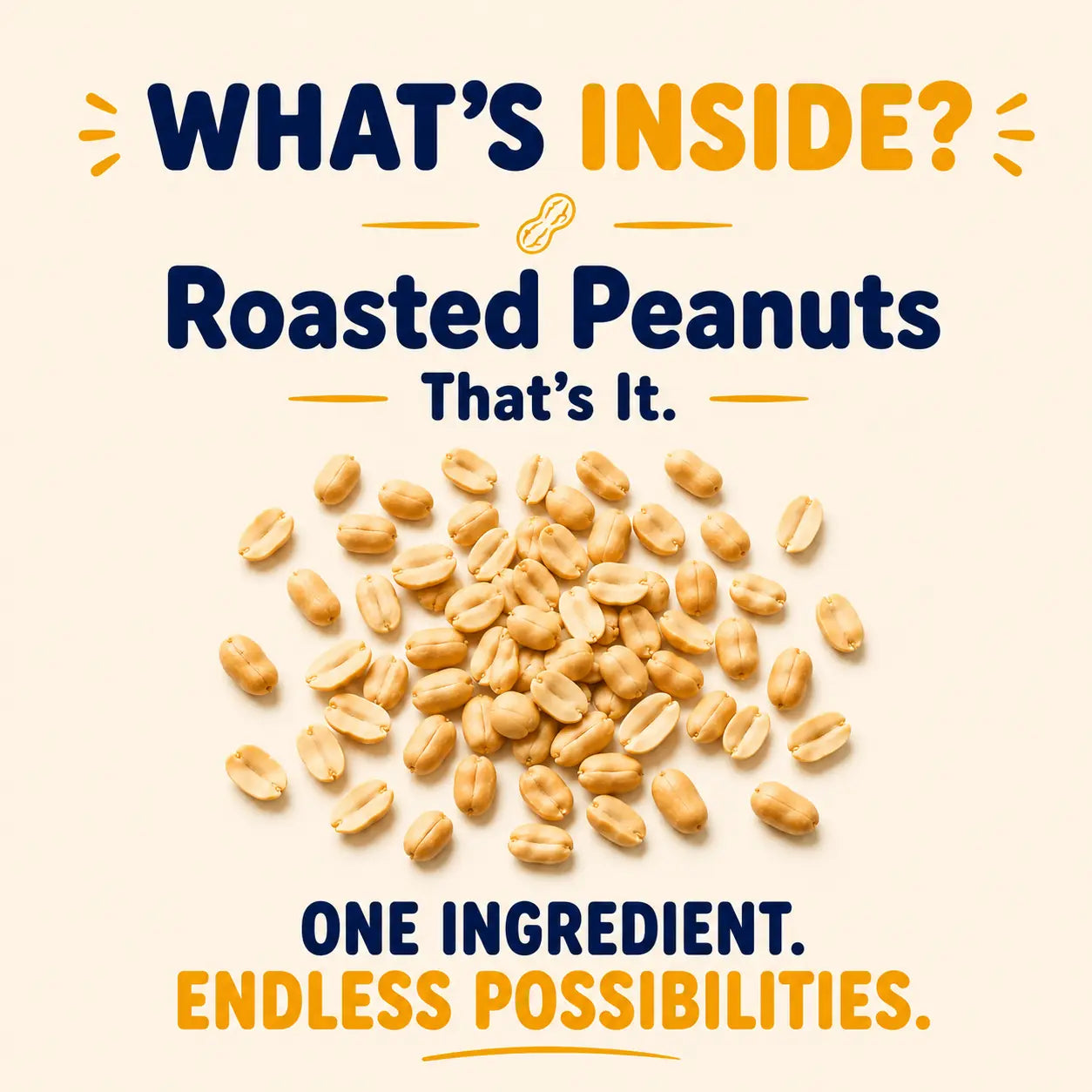 Munchy Mood Pure Peanut Butter made from one ingredient roasted peanuts