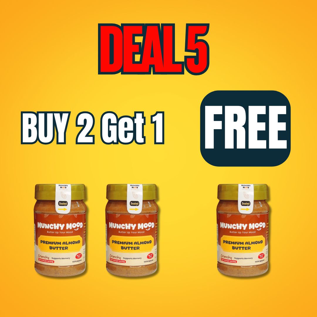 Munchy Mood Deal 5 Premium Almond Butter